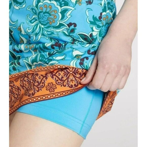 NEW GOLF Skort LADY HAGEN Fashion Scarf Print Skirt Womens Size 12 Multicolor - Picture 5 of 9